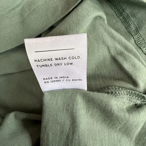 Pact NWT Dark Forest‎ Softspun Pocket Tshirt Dress Sz Small Organic Cotton Green - Picture 5 of 12